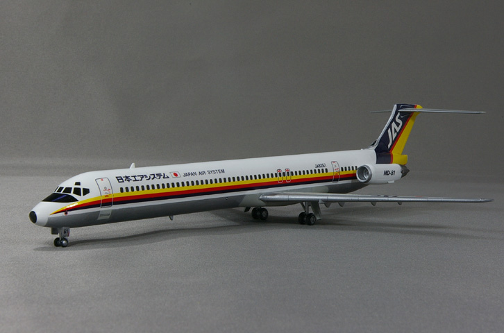 Jet-X 1/400 JAS おしゃれ・格安エアシステム MD-87 JA8373